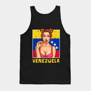 Proud Venezuela Flag, Venezuela gift heritage, Venezuelan girl Boy Friend Venezolano Tank Top